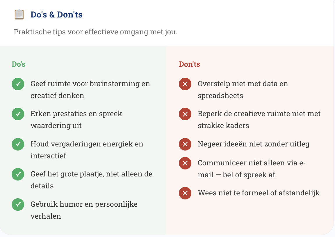 Do's & Don'ts